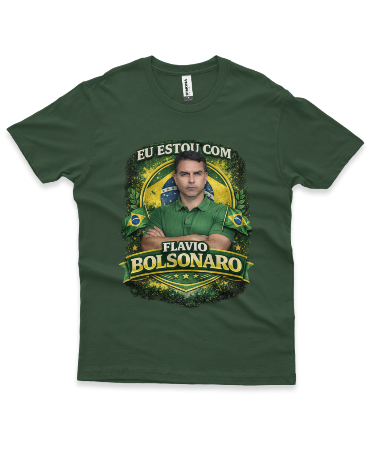 Camiseta - Estou Com Flávio Bolsonaro
