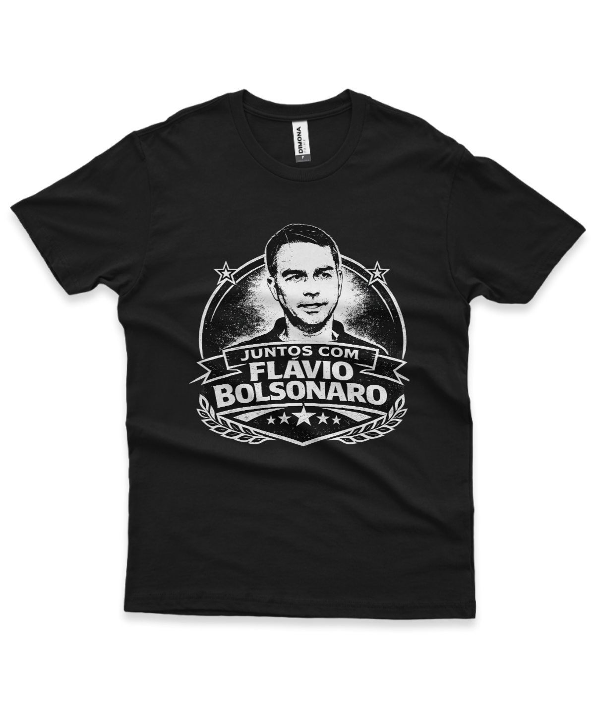 Camiseta - Juntos Com Flávio Bolsonaro