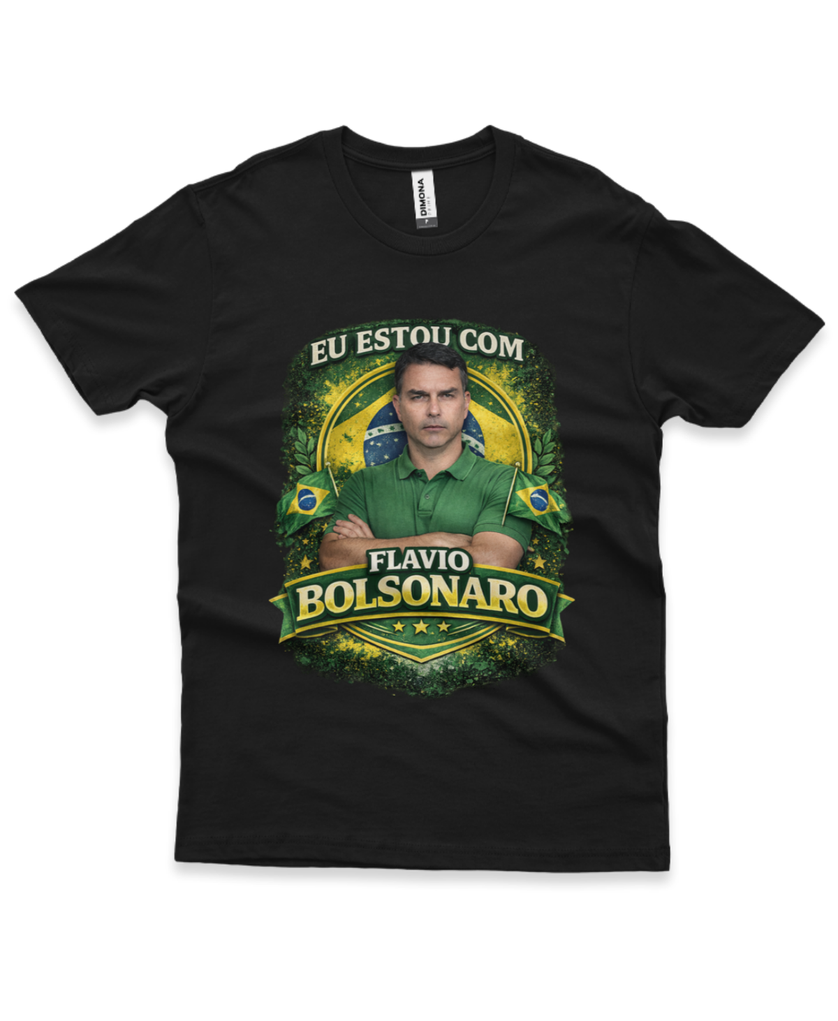 Camiseta - Estou Com Flávio Bolsonaro