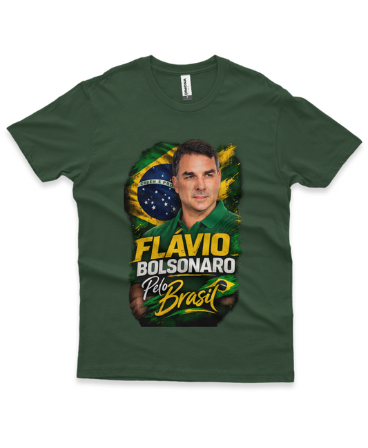 Camiseta - Flávio Bolsonaro Pelo Brasil