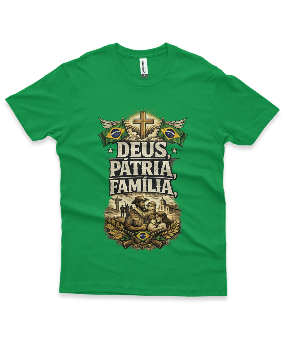 Camiseta - Deus, Pátria e Familia