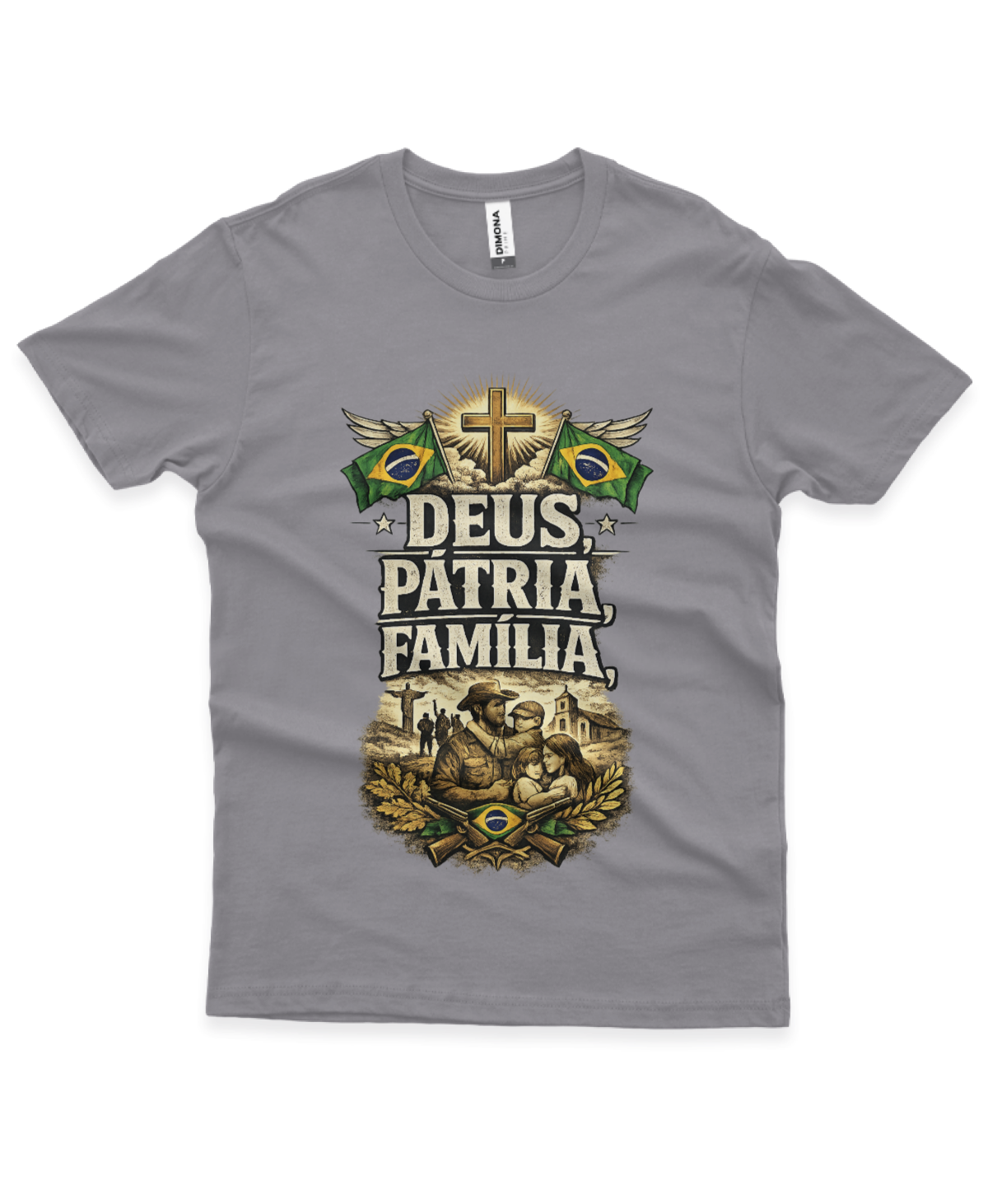 Camiseta - Deus, Pátria e Familia