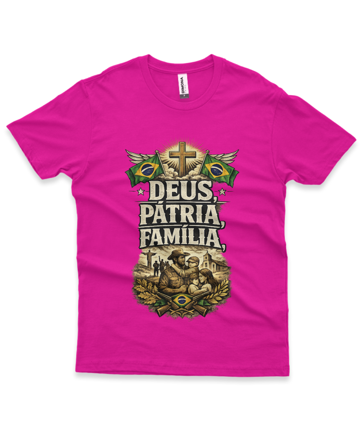 Camiseta - Deus, Pátria e Familia