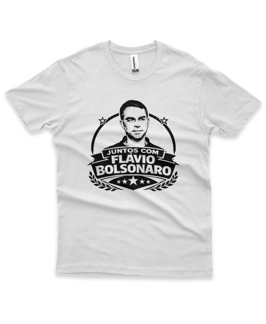 Camiseta - Juntos Com Flávio Bolsonaro