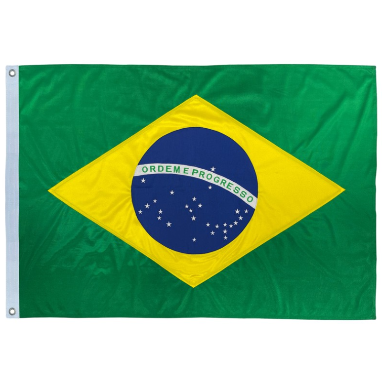 Bandeira do Brasil - Oficial Bordada - Dupla-Face